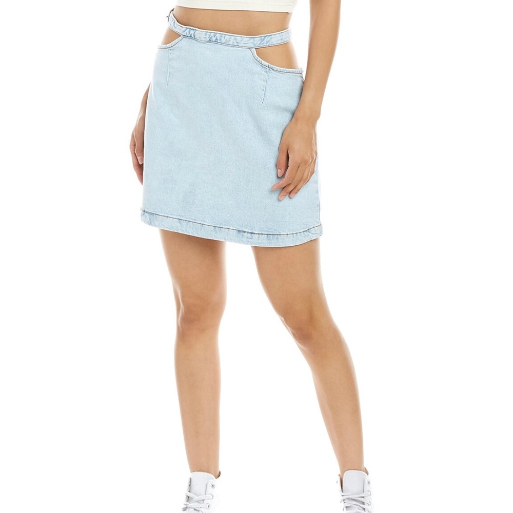 WeWoreWhat
Cut Out Denim Mini Skirt